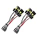 x xotic tech 2pcs 9005/9006 Xenon Light Bulbs Quad Dual Splitters Bi-Xenon Projector Lamp Retrofit Wiring Harness Adapters (5 inches)