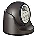 LIGHT IT! by Fulcrum, 6-LED Wireless Motion Sensor Security Porch Light, Bronze, Single