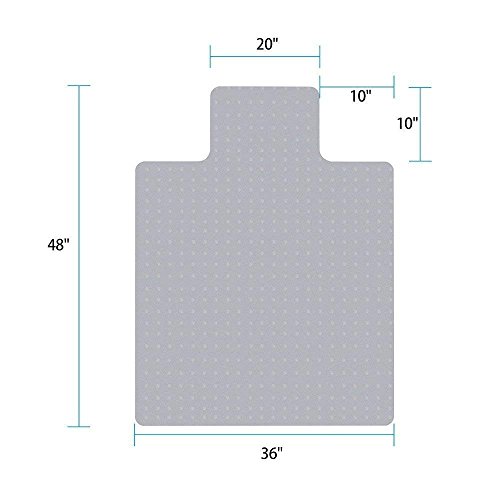 image for YOSHIKO Heavy Duty Carpet Chair Mat Thick and Sturdy Transparent Chair