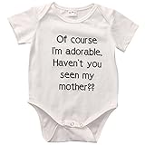 Unisex Baby Rompers Boys Short Sleeve Jumpsuit White Outfits Girls Clothes (6-12M, White)