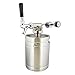 Mini Keg with Mini Keg Regulator and Beer Dispenser, 64 oz – Portable Keg Draft Beer Dispenser, Portable Beer Dispenser