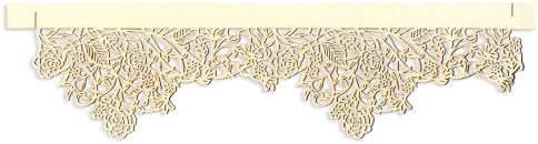 Rose Vine Cake Wrap Ivory, 6 pack