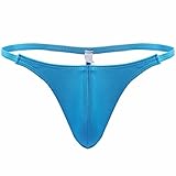 FEESHOW Men's Stretchy G String Thong T Back Underwear Briefs