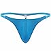 FEESHOW Men's Stretchy G String Thong T Back Underwear Briefs Blue One size