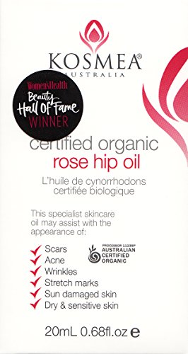 Kosmea Certified Organic Rose Hip Oil (10ml / 0.34 fl.oz)