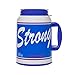 100 Oz Giant Insulated Mug with Straw - # USA Strong - Large Travel Mug (Blue)