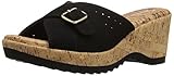 Skechers Cali Women's Bohemias Wedge Sandal, Black, 8 M US