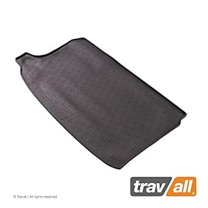 Travall Liner Rubber Kofferruim Mat Compatibel met Volkswagen T-Cross (Vanaf 2018) TBM1236 – Voertuig-Specifieke Zwarte…