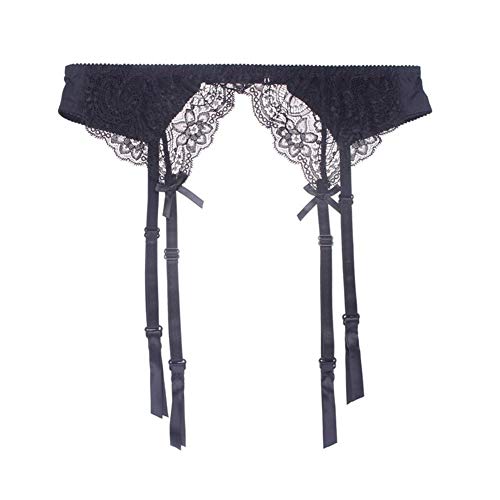 WGWNYN-piu-Le-Donne-Giarrettiere-Bretelle-Regolabili-Cinghia-di-Vita-for-Le-Donne-Wedding-Calze-Bretella-Sexy-Pizzo-Giarrettiera-Color-Black