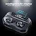 Earbuds Bluetooth wireless, COOCHEER True Wireless Bluetooth 5.0 Earphones with Intelligent LED Display,Touch Screen One Key Control Auto Pairing Headphones,IPX68 Waterproof 3500mA 110H Play Time Case