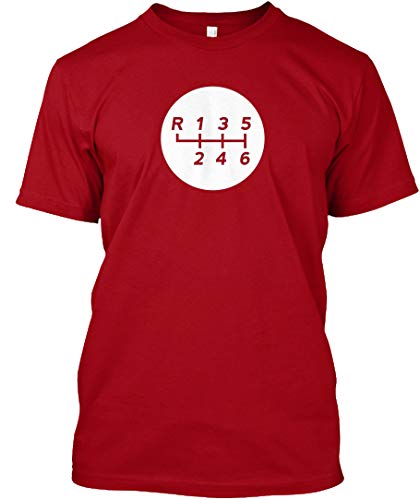 Manual Transmission Shift Pattern 1 XLT - Deep red Tshirt - Hanes Tagless Tee