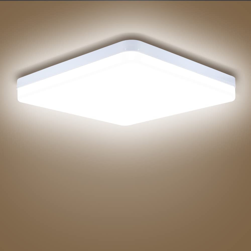 SUNZOS LED Ceiling Light, 36W 4250LM Ceiling Lights LED Panel Light Kitchen Lights Ceiling Natural White 4000K Ceiling Lights for Bedroom Living Room Kitchen Hallway Balcony