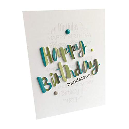 Happy Birthday Metal Cutting Dies Emboss Stencil DIY Scrapbooking Cards Craft - Thumbnail 6