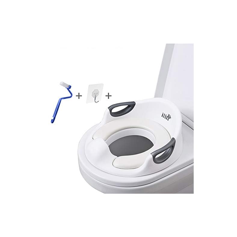 Potty Training Seat For Kids Boys Girls Toddlers Toilet Seat For Baby With Cushion Handle And Backrest Toilet Trainer…