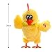LKOUS Walking Egg Laying Chicken with Lights Sound 'N Music- Great Easter Gift!(Yellow)