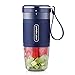 Portable Blender Mini Personal Blender, Godmorn Juicer Smoothie Blender Smoothie Maker Cordless Small Juicer Cup Mixer, USB Rechargeable BPA Free,10oz / 300ml, Home Outdoor Travel Office, Blue