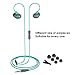 Earphones, Anmii S2 Earbuds In-ear Headphones with Microphone, Dynamic Crystal Clear Sound, Ergonomic Comfort-Fit Headset for Android/PC/Table (Light Blue or Mint Green)