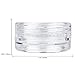 (Quantity: 100pcs) Beauticom 3G/3ML Round Clear Jars with Screw Cap Lids for Powdered Eyeshadow, Cosmetic Samples