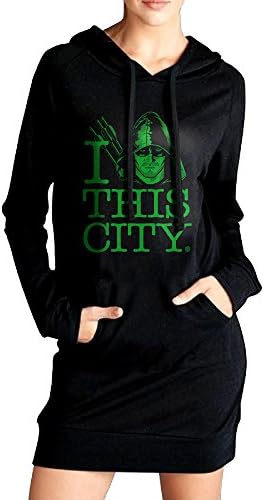 I Ths City-Green Arrow The Flash Women Design Pullover Plus Long Hoodie