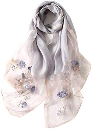 ストール Uv 大判 マフラー レディース Uvカット Uvストール 紫外線 日焼け防止 春 夏 春夏 秋 誕生日 プレゼント 女性 メンズ ユニセックス 薄手 刺繍シルク 上品 母の日