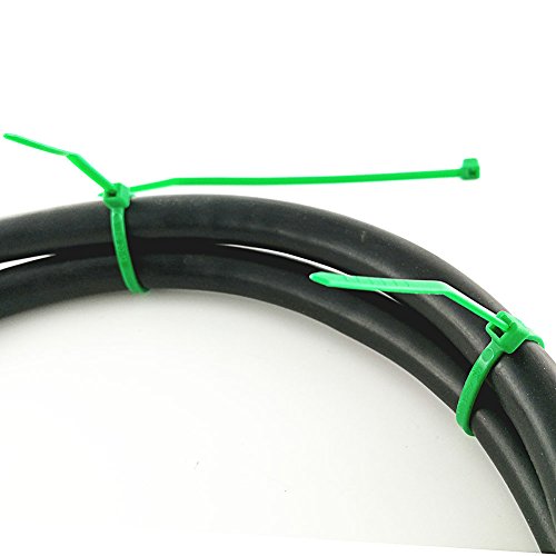 HS Nylon Wire Ties Green Zip Ties 1000 Pieces 18 Lbs Plastic Cable Ties 4 Inch,UV Resistant Outdoor Purpose - Thumbnail 4