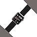 Yunsea Compatible for Apple Watch Band 44mm, Soft Nylon Sport Loop, with Hook and Loop Fastener, Band Compatible for iwatch Series 4 (44mm, Dark Black)
