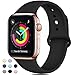 Rabini Compatible with Apple Watch Band 40mm 38mm, Replacement Accessory Sport Band for iWatch Apple Watch Series 4, Series 3, Series 2, Series 1, Black, M/L