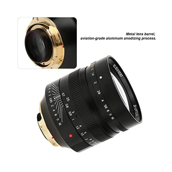 Plyisty 50 mm F0,95 Full Fame Manuelles Objektiv mit großer Blende für spiegelloses Leica M-Mount-Kamera-Porträt mit… – Bild 7