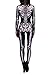 Fixmatti Women Skeleton Halloween Cosplay Skeleton Adult Jumpsuits Onesie S