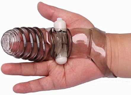 Toys Couples Funny Finger Vibrato Stimulator Climax Tongue Female Funny Woman/Couple Q39,Black