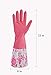 Cleanbear Rubber Latex Cleaning Gloves, 15 Inches (pink 1 pair)