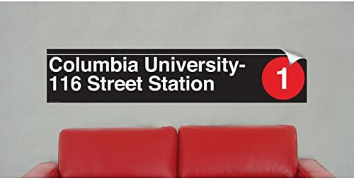 NYC MTA Vinyl Sign- Columbia University 116 Street