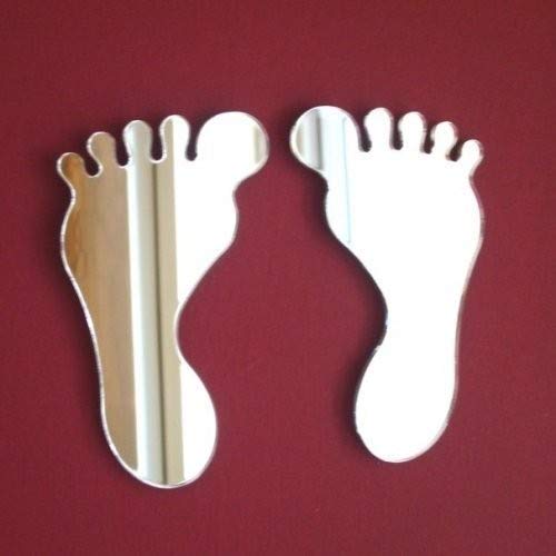 Pair of Feet Mirror 35cm x 18cm each foot
