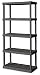 Sterilite 01553V01 5 Shelf Unit, Flat Gray Shelves & Legs, 1-Pack primary