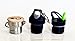 UmberBox - Stainless Steel Water Bottle, Double Wall, Vacuum Insulated, Wide Mouth, Bamboo Cap, BPA Free, Hot 12 HRS Cold 24 HRS, Leak Proof, Bonus - 2 Free CAPS 20oz (Black)