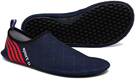 Women and Men Quick-Dry Water Barefoot Running Gym Shoes for Beach Pool Surf Yoga Exercise Blue 260