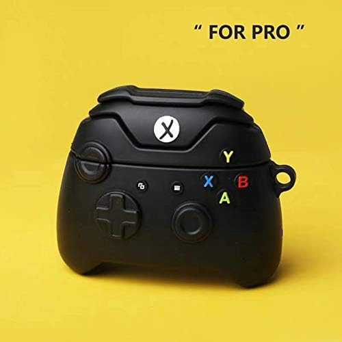 AirPods Pro Case with Carabiner Soft Silicone Shockproof Cover Compatible for Apple Airpods pro 3D Cartoon Unique Design Cases Holder for Girls Teens (Xbox)