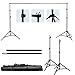 LimoStudio Photo Video Studio 10Ft Adjustable Muslin Background Backdrop Support System Stand with 4 PCS x Backdrop Holders, AGG292