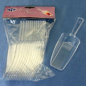 Clear Plastic Candy Scoop 12 Pieces