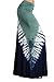 HEYHUN Womens Casual Tie Dye Solid Boho Hippie Long Maxi Skirt w Lace Detail S-3XL