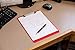 Plastic Clipboards (Set of 6) Multi Pack Clipboard (Red) Strong 12.5 x 9 Inch | Holds 100 Sheets! Acrylic Clipboards with Low Profile Clip | Cute Aesthetic College School Supplies for Girls and Boys