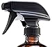 16 Oz. Amber Glass Trigger Spray Bottles Refillable Set of 2 with Phenolic Caps, Chalk Stickers & White Labels