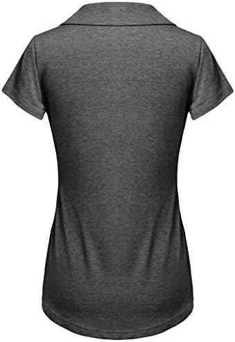 Sixother Women Short Sleeve Office Blouses V Neck Summer Tops Vintage Suit Shirt