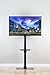 VIVO Black Steel and Glass Shelf TV Presentation Floor Stand for 13 to 55 inch LCD LED Plasma Flat Screen Stationary Mount (STAND-TV08)