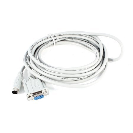 RS232 DB9P Female to Male 8P Mini Din PLC Cable 3meter 10ft