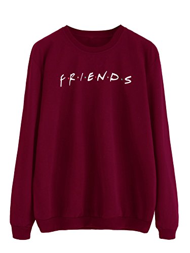 Romwe women s letter print lightweight sweatshirt pullo…