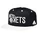 NBA Brooklyn Nets Men's Team Nation Snapback Hat, One Size, Black/White