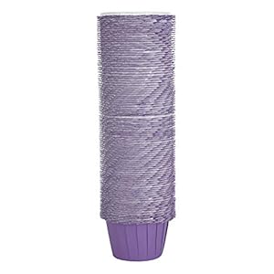 100 PCs Cupcake Liners, Papieren Bakvormpjes Standaard Maat Bakbenodigdheden(Purper)