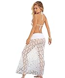 Mansy Women's Lace Knit Crochet Beach Skirt Bikini Cover Up