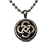 Lauren Annabelle Studio Cremation Jewelry for Ashes Celtic Knot in Circle Irish Necklaces Stainless Pendant